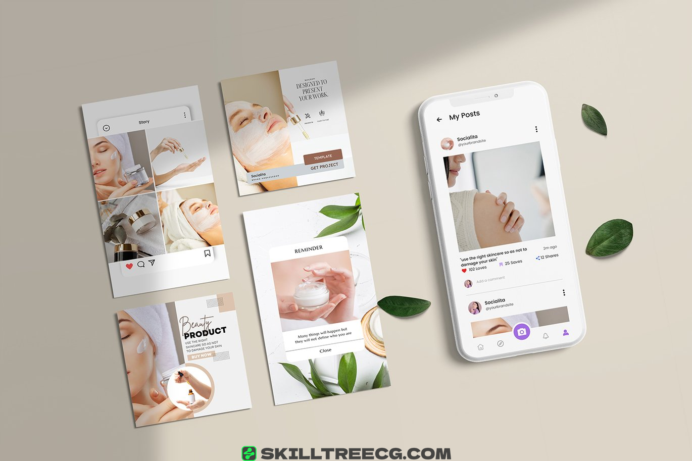 图片[3]-High Quality Social Media Mockup Set（223688）-技能树